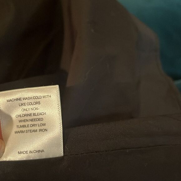 A Loves A Black Puff Sleeve Belted Button Down Midi Dress, size 10 - Picture 9 of 9